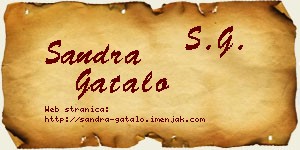 Sandra Gatalo vizit kartica